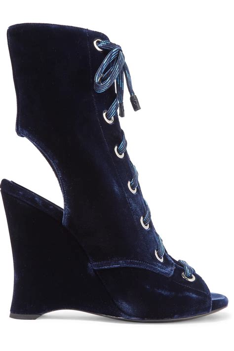 prada boots blue